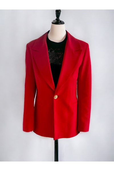 Lakshmi Kadın Kırmızı Blazer Ceket