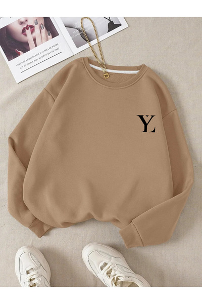 Yasolin YL Special Štampano Boja Oversize kroj okrugla kragna Pamuk Pakovanje...