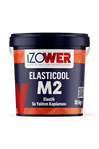 izower M2 Elastik Su Yalıtım Kaplaması- Gri- 18 Kg