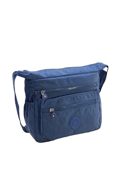 Baginn Geantă Messenger de damă, din țesătură clinker ușoară, cu buzunare multiple