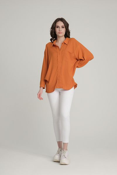 Quzu Oversize Button Detailed Shirt