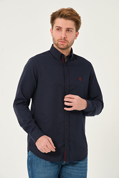 Catto Peak Сорочка Regularfit з деталями на стрічці