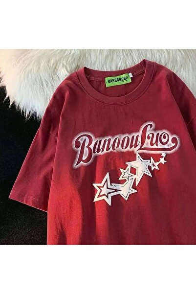 Tarzsokak Tricou roșu unisex Bunaouluo Star