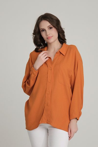 Quzu Oversize Button Detailed Shirt