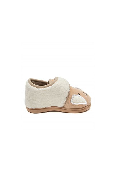 First Step Slippers Lamb Baby Daily Slippers Shoes F-726-BEIGE Beige