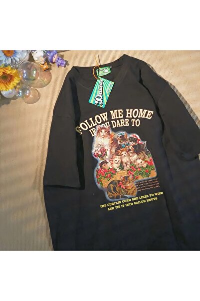 Tarzsokak Tricou negru unisex Follow Me Home