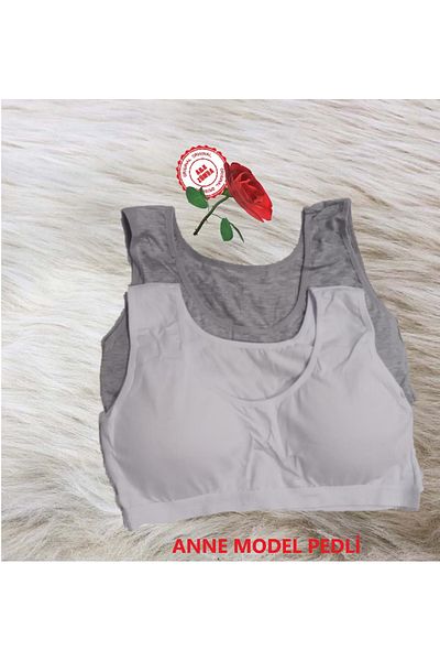 A&K ZÜMRA Sutien pentru atlet cu jumătate de cupe C cu tampoane pentru femei, pachet de 2