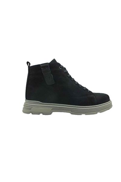 Çarıkçım Ανδρικές κοντές μπότες με κορδόνια Black-Nubuck 1173