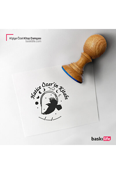Baskı Life Kartal Kişiye Özel Kitap Damgası Kitap Mührü Kaşe Kitap Mühür Özel...