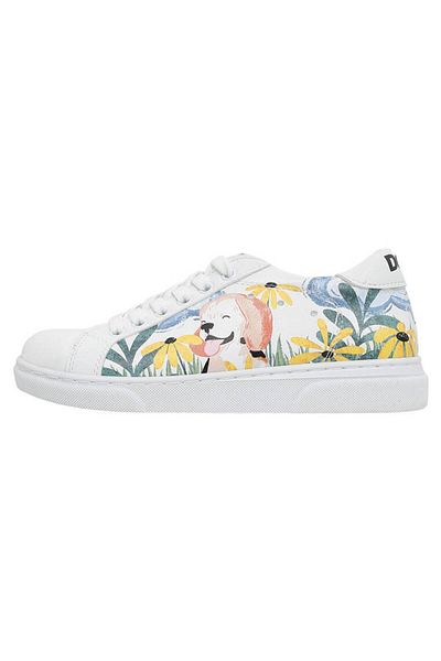 Dogo Pantofi casual albi din piele vegană pentru copii - Oh The Bliss Design