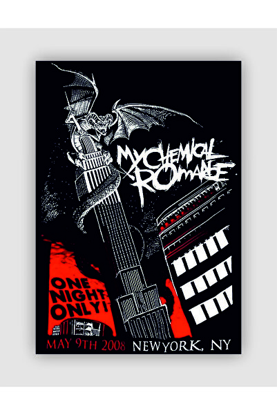 fırsatlar diyarı My Chemical Romance One Night Only! Punk Rock Metal Duvar Posteri  Kalın Kağıt Çerçevesiz