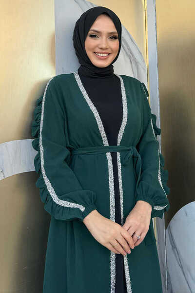 Bym Fashion Φωτιστικό με λεπτομέρεια Frilly Sleeves Stone 8484 Emerald