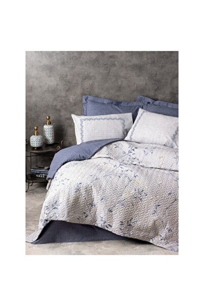 ŞENER HOME Cottonbox Mode Line - Двоспальний комплект Nitsa Lacivert