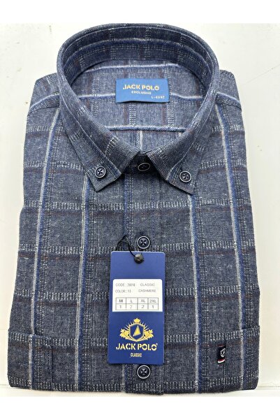 Jack Polo Erkek Tek Cep Kışlık Kaşmir Gömlek
