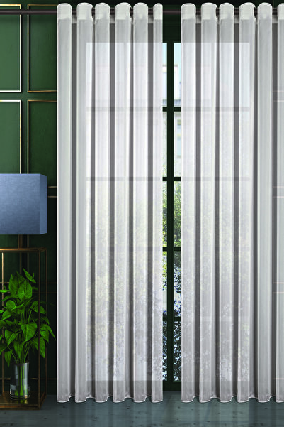 De'Vor Pırıltı Tül Perde Yüksek Kaliteli Kumaş, Rustik için Kuşgözlü Dikim