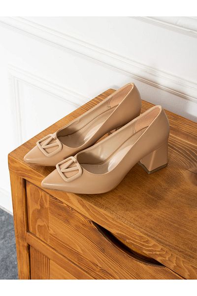 Alemdar Shoes FORZA Дамски обувки на ток с детайли от норка