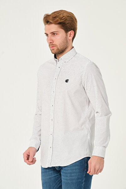 Catto Peak Πουκάμισο με ριγέ στάμπα με μοτίβο Lycra