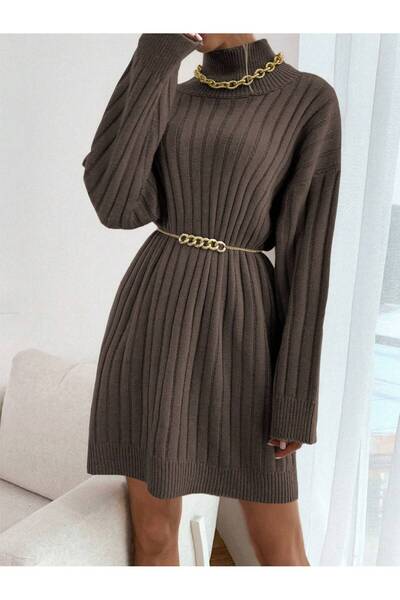 ATEMODAA Σχέδιο φορέματος με πλεκτά πλεκτά