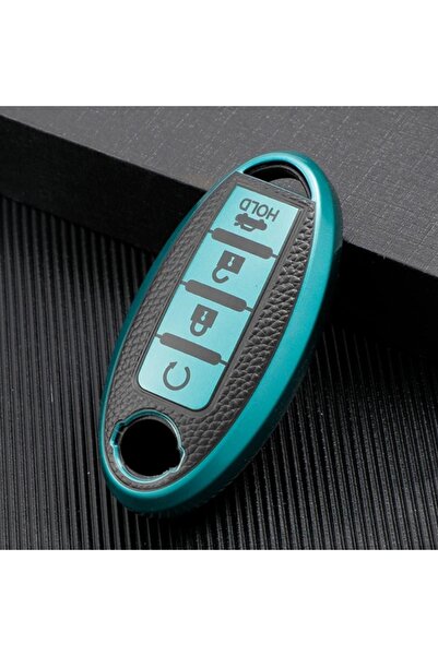 AYCANSTORE Husă Tpu pentru telecomandă Nissan cu 4 butoane (verde)