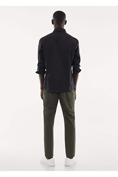 MANGO Man Pamuklu Slim Fit Streç Gömlek