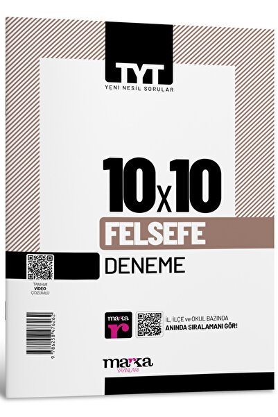 Marka Yayınları 2026 Tyt Felsefe 10 Deneme Tamamı Video Çözümlü