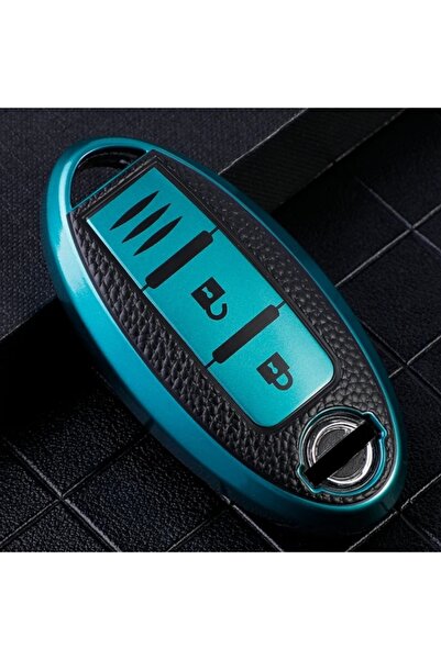 AYCANSTORE Husă Tpu pentru telecomandă Nissan cu 2 butoane (verde)