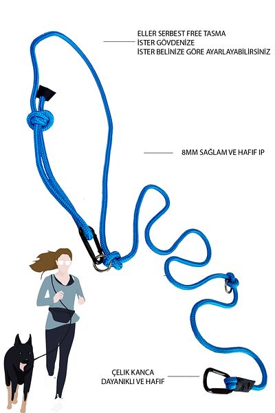 PETSWUU Hands Free Running and Walking Walking Collar