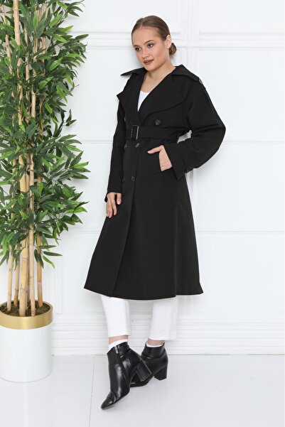 Wazze Su İtici Astarsız Oversize Trençkot
