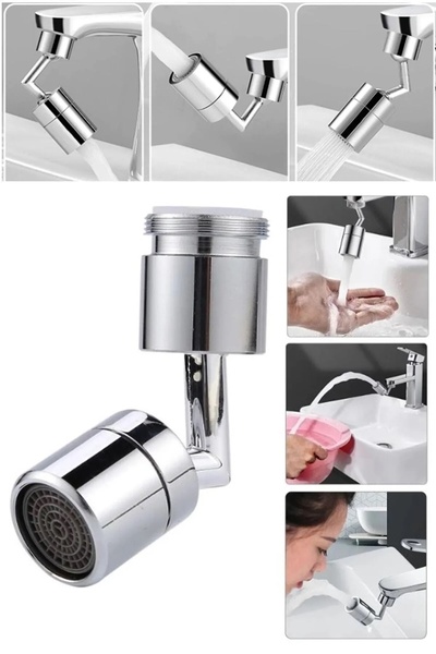 LOVYCO 720 Degree Rotatable Filtered Faucet Head Universal Function Saving Kitchen Sink Head