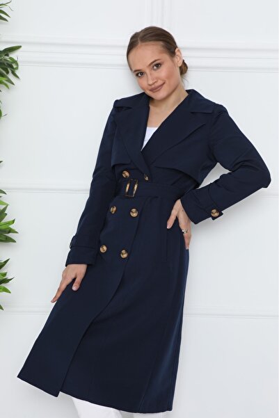 Wazze Su İtici Astarsız Oversize Trençkot