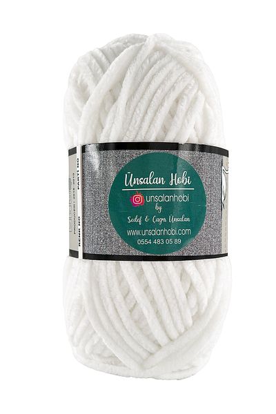 ÜNSALAN HOBİ Velvet Yarn 5 Πακέτο Λούτρινο Βελούδινο Μαλλί 5 Τεμάχια 100γρ