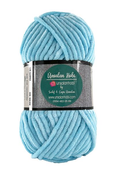 ÜNSALAN HOBİ Velvet Yarn 5 Πακέτο Λούτρινο Βελούδινο Μαλλί 5 Τεμάχια 100γρ