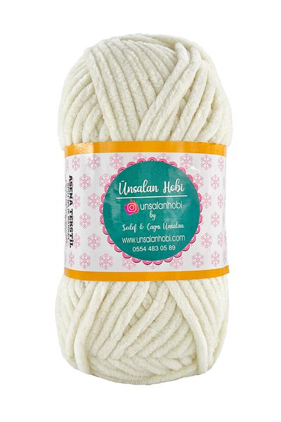 ÜNSALAN HOBİ Velvet Yarn 5 Πακέτο Λούτρινο Βελούδινο Μαλλί 5 Τεμάχια 100γρ