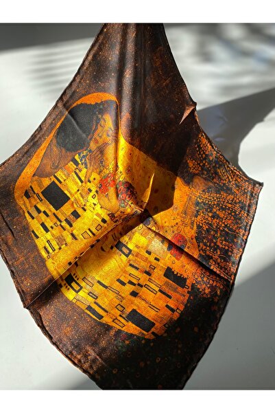FAOLİNA "the Kiss" %100 Ipek Mendil 42*42cm