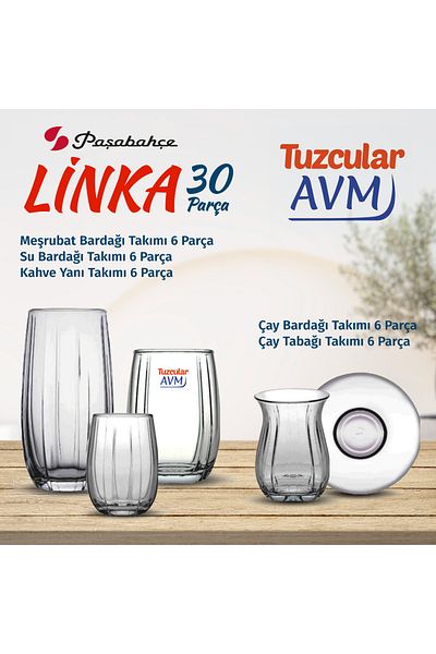Paşabahçe Linka Cup Set 30 Pieces