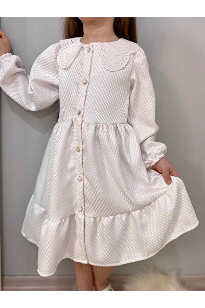 VALERY Elsa Elbise Hazır Yaka Vintage Çocuk Elbise