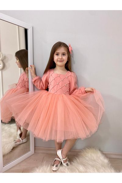 VALERY PEARLED CHILDREN'S GOWN
