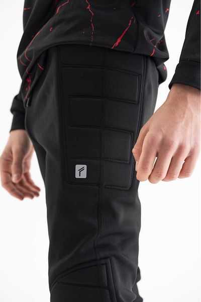 Freysport بنطلون حارس أسود احترافي من الإسفنج