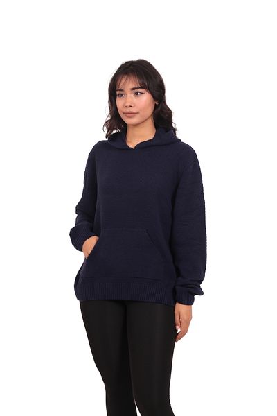 RTD&VLD Rtd & Vld Women's Hooded Knitwear Sweatshirt Sweater