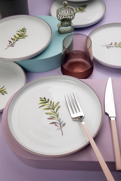 Kütahya Porselen Moderna 6-Personen-19-cm-Kuchenset Comfort