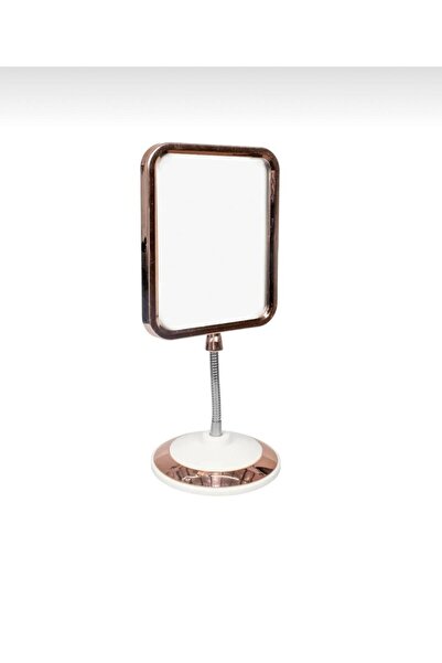 YDGR Kare Gold Renkli Akrobatik Esnek Gövdeli Büyüteçli Çift Taraflı Ayaklı Makyaj Aynası