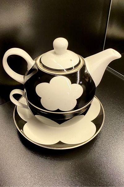 Lucky Art Mila Bone Single Teapot Cup Set LYBA 030