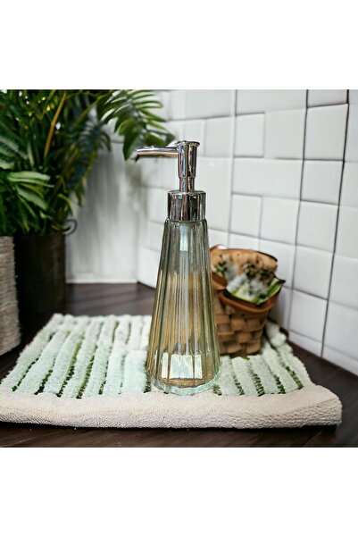 sedoshhomevision موزع صابون سائل فاخر من الزجاج الهرمي للمطبخ والحمام