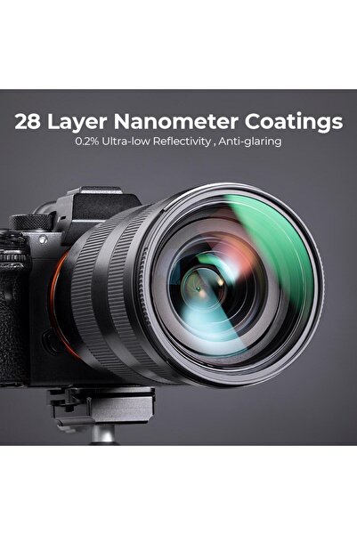 K&F CONCEPT 82 mm Nano-X MCUV Çok Katmanlı 8K UV Filtre