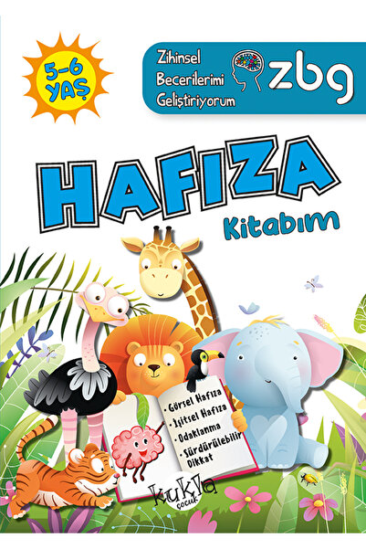 Kukla Yayınları ZİHİNSEL BECERİLERİMİ GELİŞTİRİYORUM HAFIZA KİTABIM 5-6 YAŞ 6...