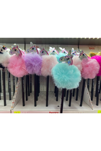 TAROS KIRTASİYE süslü unicorn başlıklı kurşun kalem