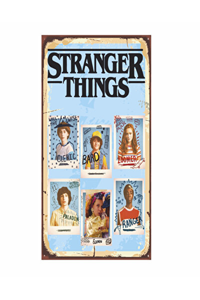 Hayat Poster stanger things dizi oyuncuları sinema dizi mini retro ahşap poster