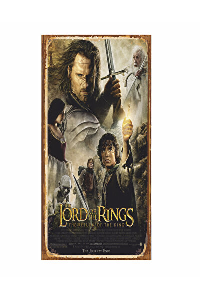 Hayat Poster Stăpâna Inelelor cinema mini poster retro din lemn