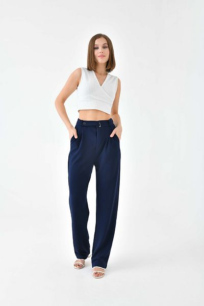 VOLT CLOTHİNG Damenhose aus Lycra mit hoher Taille und Gürteldetail