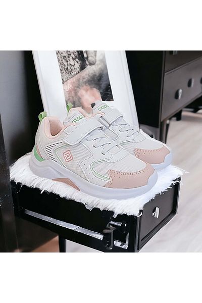 Kidessa 1565 Anatomical Sole Unisex Kids Sneakers Shoes - NKT01565-PUDRA-35